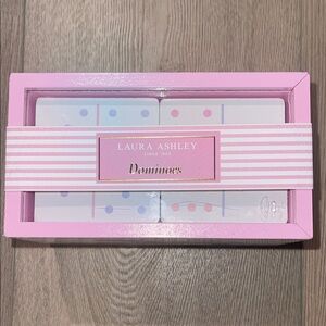 Laura Ashley English Garden Dominoes Set - Pink and White